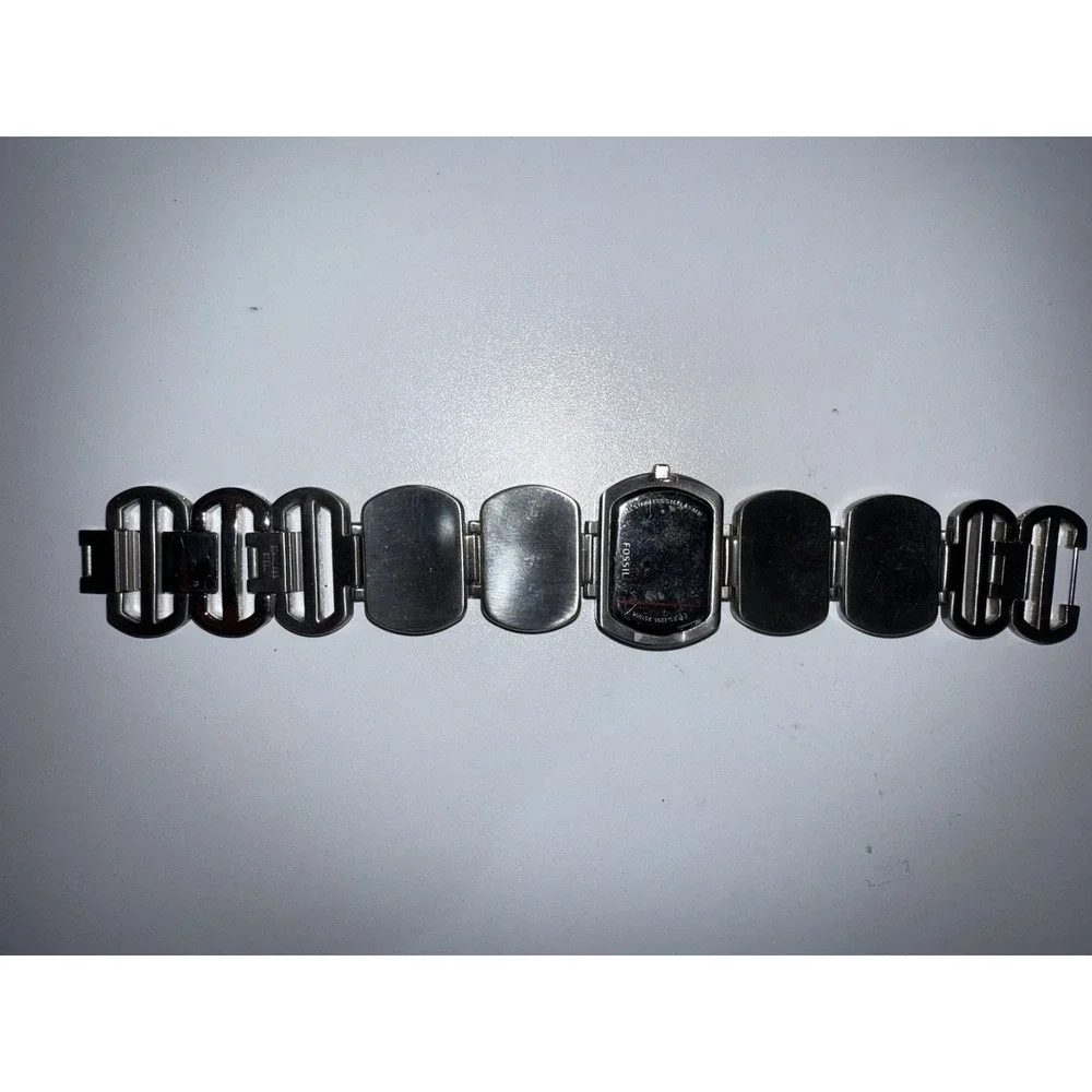 VTG Fossil ES-2296 Women's Quartz Watch Adjustable Stainless Steel Band Snake‎